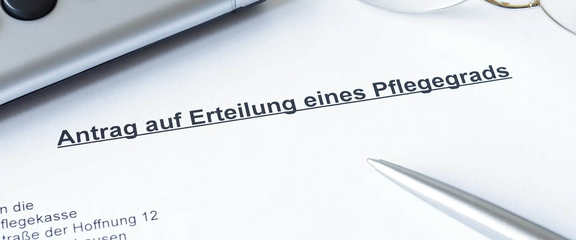 antrag auf erteilung eines pflegegrads