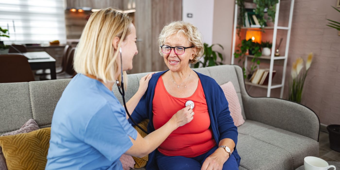 health assessment by professional in cozy setting.